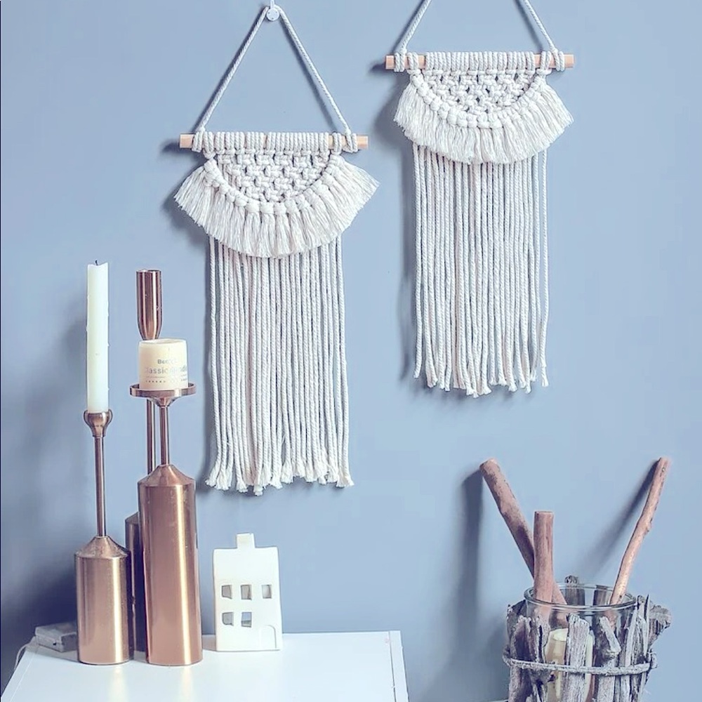🥳HP🆕Modern »-»BoHeMiAn«-«Home Decor MäCrÄmË bÖhÖ sTyLë | Fiber Art| WaLL DeCoR